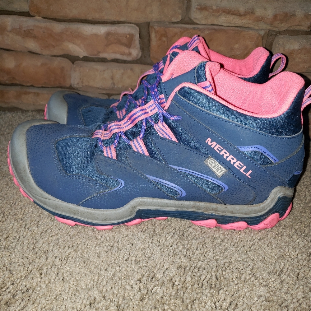 Merrell Blue and Pink Hiking Shoes